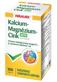 Walmark kalcium+magnézium+cink aktív 100db