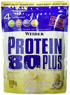 WEIDER Protein 80 Plus fehérje- BANÁN 500G