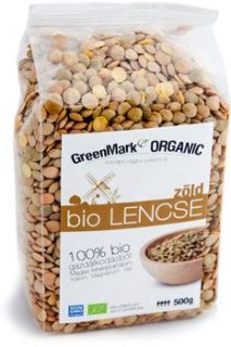 Greenmark bio lencse zöld 500g
