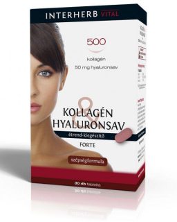 interherb kollagén - hyaluronsav forte tabletta 30 db