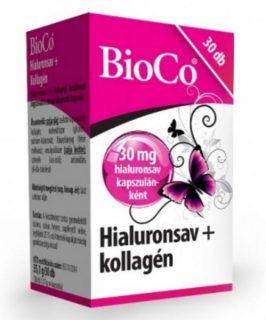 Bioco hialuronsav + kollagén kapszula 30db (OÉTI: 15311/2014)
