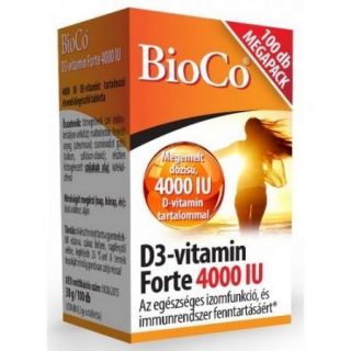 Bioco d3-vitamin forte tabletta 4000IU 100db