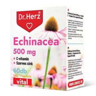 Dr.Herz Echinacea 500 mg + C-Vitamin + Szerves Cink 60 db kapszula