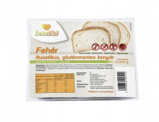 Love Diet RUSZTIKUS gluténmentes fehér kenyér 235g
