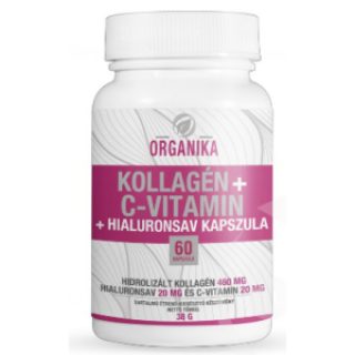 Organika kollagén + c-vitamin + hialuronsav kapszula 60 db
