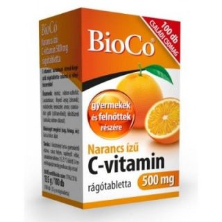 Bioco c-vitamin rágótabletta narancs 100db