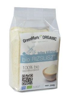 Greenmark bio TELJES kiőrlésű RIZSLISZT 250g