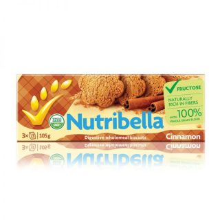 Nutribella fahéjas keksz fruktózzal 105g