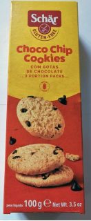 Schar gluténmentes Choco Chip Cookies 100g (OÉTI:K/285/2016)