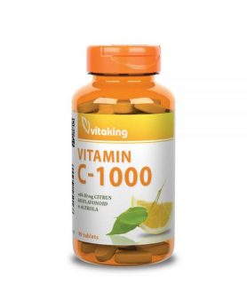 VitaKing C-1000mg tabletta Bioflavonoid + Acerola 90db