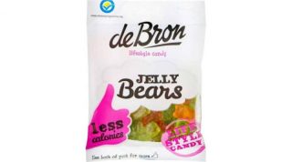 DeBron glutén- és cukormentes "JELLY BEARS" zselés mackók gumicukor 90g