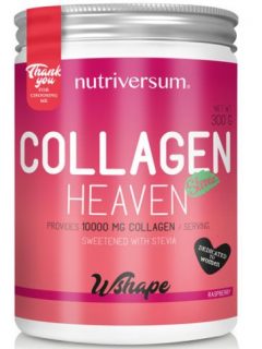 Nutriversum Collagen Heaven MÁLNA ízű STEVIÁS gluténmentes kollagén italpor 300g