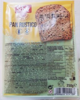 Schar Pan Rustico gluténmentes szeletelt kenyér 250g