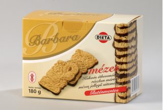 Barbara mézes gluténmentes keksz, ét 150g (OÉTI:461/2005)
