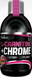 Biotech l-carnitine+chrome oldat narancs 500ml