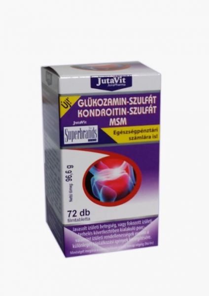 JutaVit Glükozamin+Kondroitin+MSM 72db 72db mindössze Ft-ért az Egészségboltban!