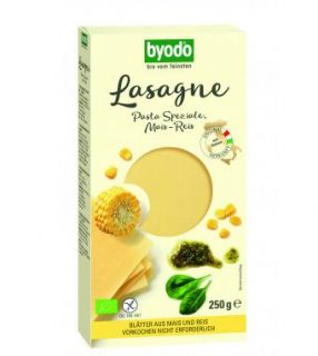 Byodo Bio kukorica- és rizs gluténmentes tészta  - LASAGNE 250g