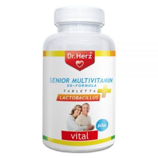 DR Herz Senior Multivitamin 50+ Lutein 60db tabletta