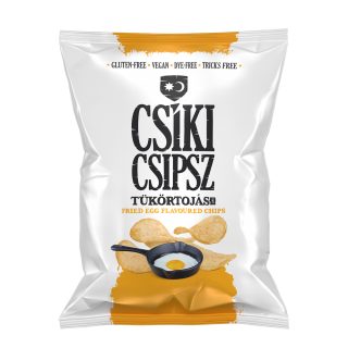 Csíki csipsz TÜKÖRTOJÁS ÍZŰ gluténmentes chips 50g