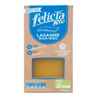 Felicia Bio Kukorica-rizs Lasagne gluténmentes tészta 250g