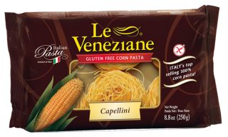 Le Veneziane capellini CÉRNAMETÉLT gluténmentes tészta levestészta 250g