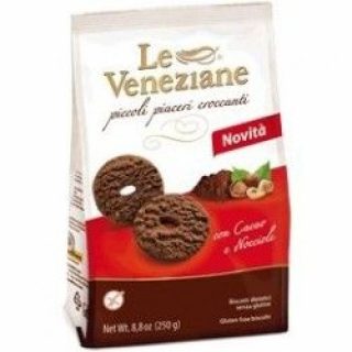 Le Veneziane gluténmentes kakaós-mogyorós keksz 250g