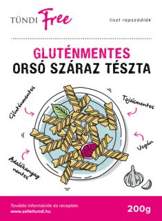 Tündi free gluténmentes tészta ORSÓ 200g
